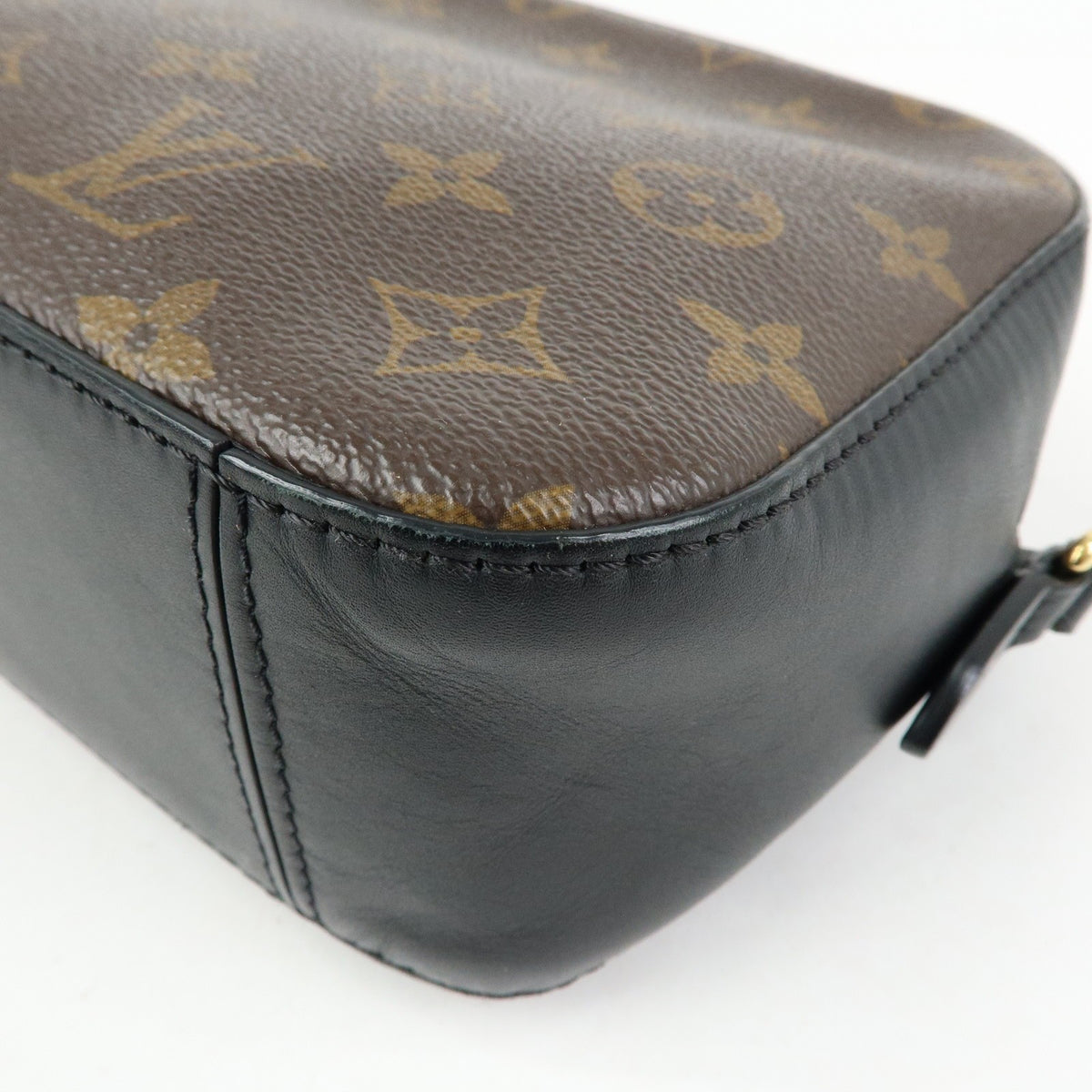 Louis Vuitton Saintonge Monogram Canvas With Leather Brown Canvas Handbag (Pre-Owned)