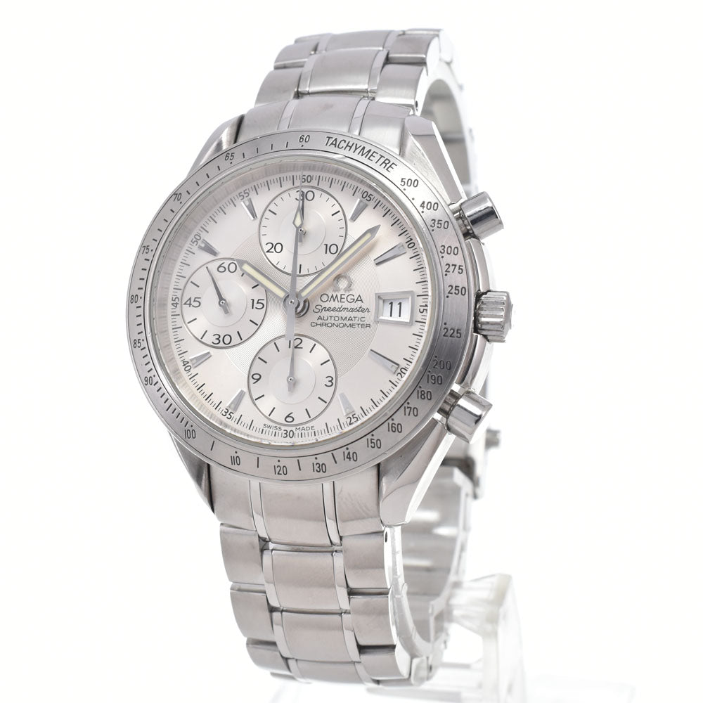 Omega Speedmaster Date Chronograph Automatic Stainless Steel Watch (Pre-Owned)