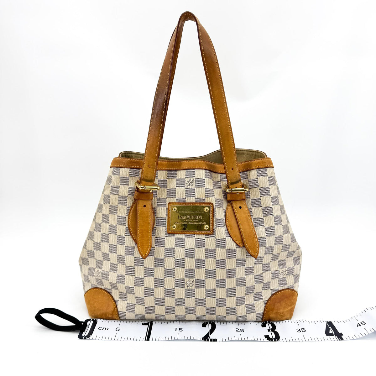 Louis Vuitton Hampstead Damier Ebene White Canvas Tote Bag Bag (Pre-Owned)