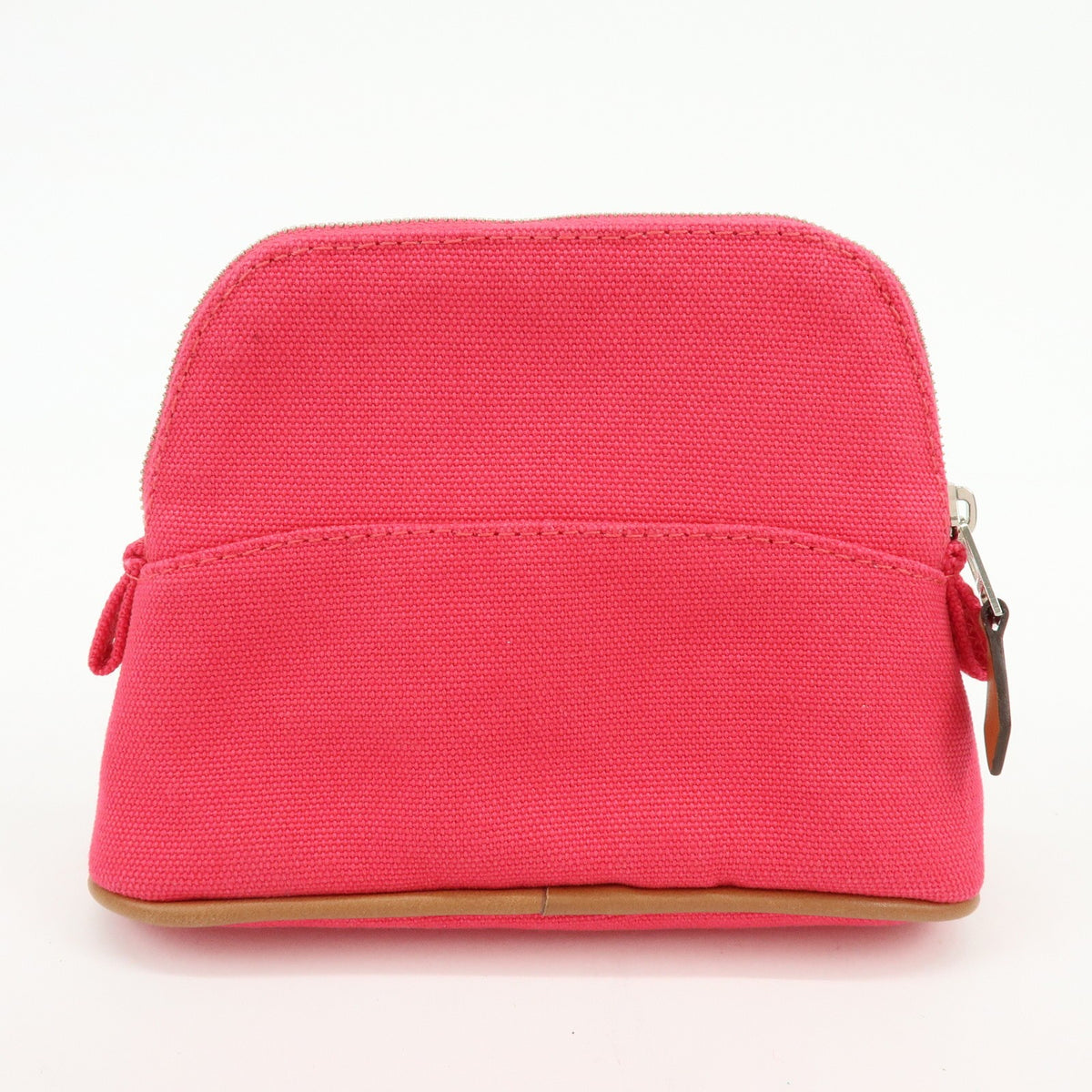 Hermes Bolide Travel Canvas Pink Cotton Clutche & Pouche Bag (Pre-Owned)