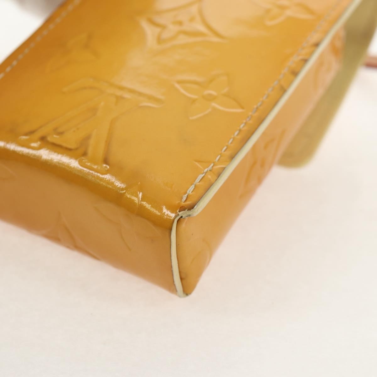 Louis Vuitton Walker Cigarette Case Holder Monogram Vernis Yellow Patent_Leather Clutche & Pouche Bag (Pre-Owned)