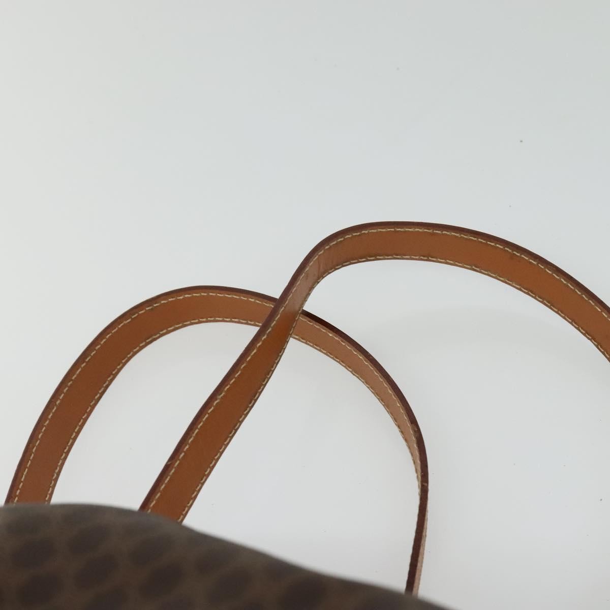 Celine Vintage Macadam Canvas And Leather Brown Pvc Backpack Bag (Pre-Owned)