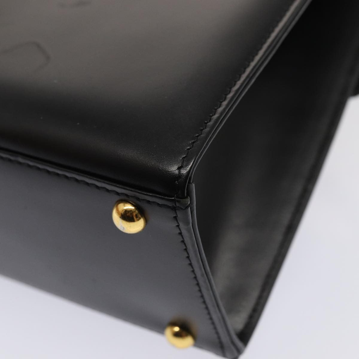 Givenchy Vintage 4G Leather Black Leather Handbag (Pre-Owned)