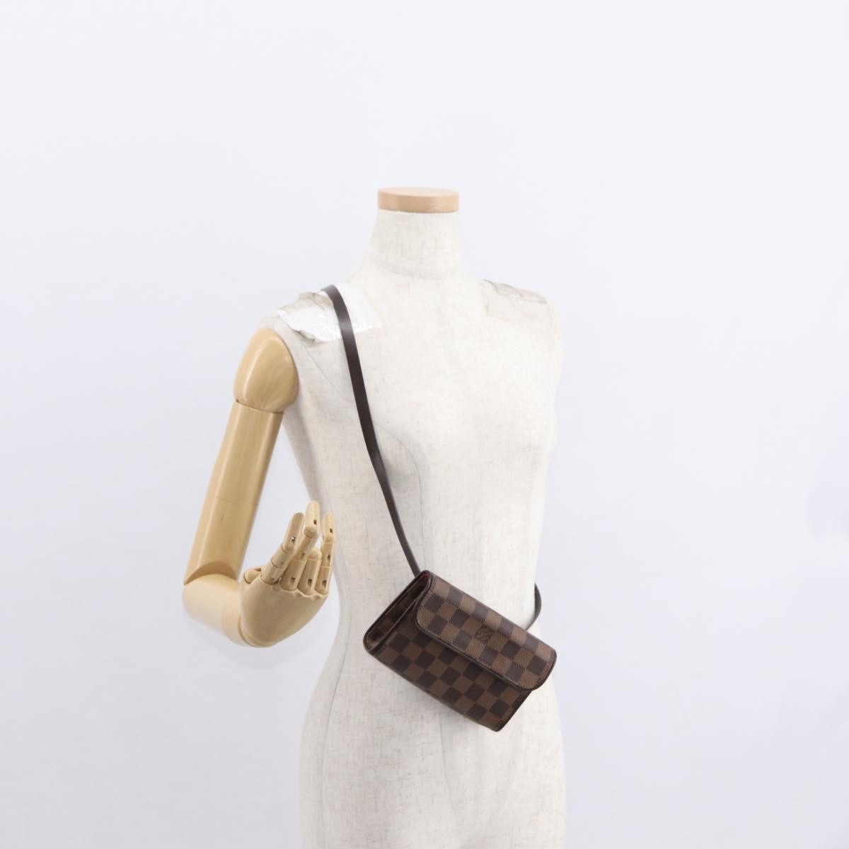 Louis Vuitton Florentine Waist Monogram Canvas Brown Canvas Clutche & Pouche Bag (Pre-Owned)