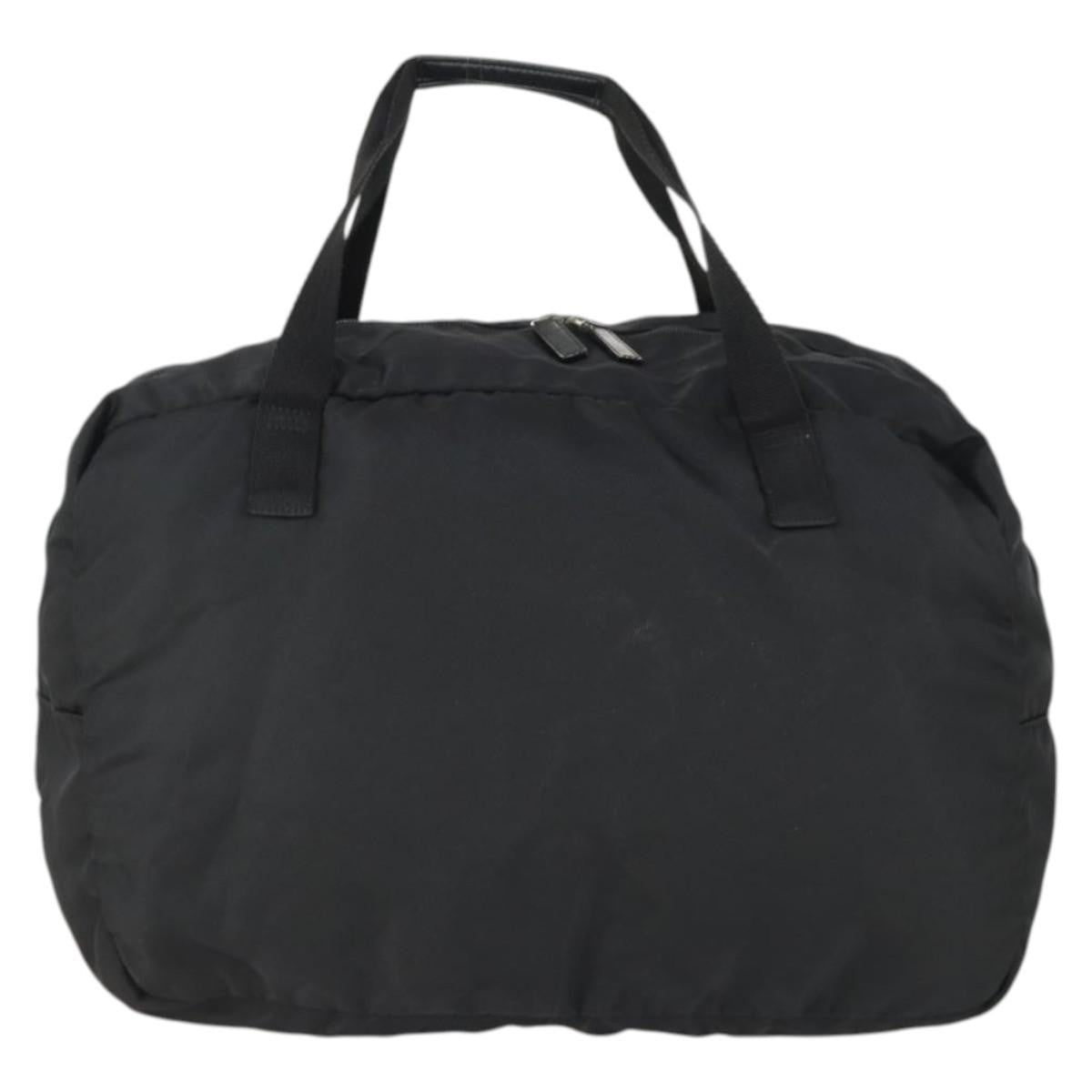 Gucci Vintage Nylon Black Nylon Travel Bag Bag (Pre-Owned)