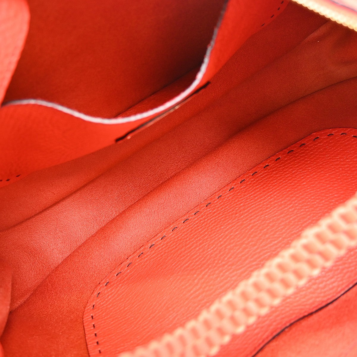 Fendi Selleria Logo Hobo Leather Red Leather Shoulder Bag Bag (Pre-Owned)