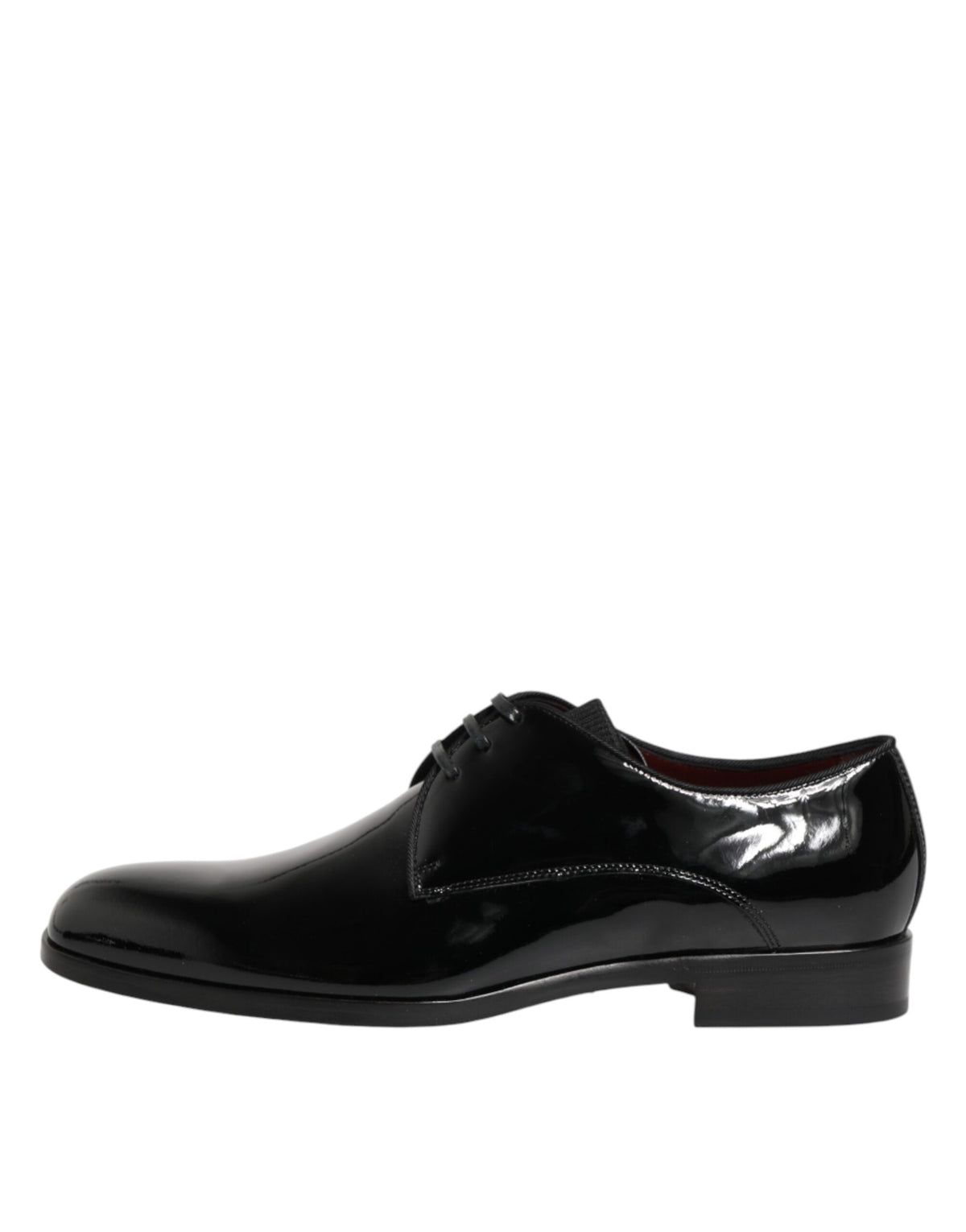 Dolce & Gabbana Black Calfskin Leather Derby Dress Men's Shoes