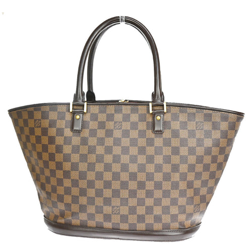 Louis Vuitton Manosque Brown Canvas Shoulder Bag (Pre-Owned)
