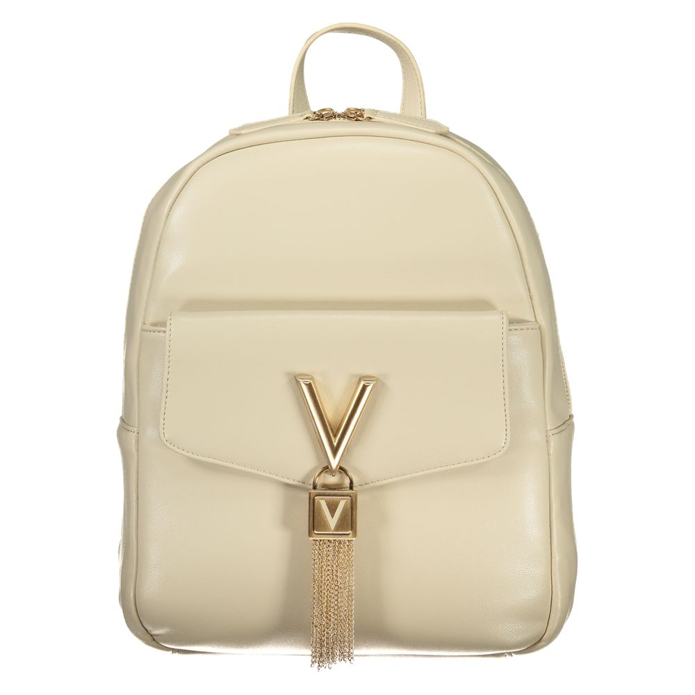 Mario Valentino Beige Polyurethane Women's Women's Backpack