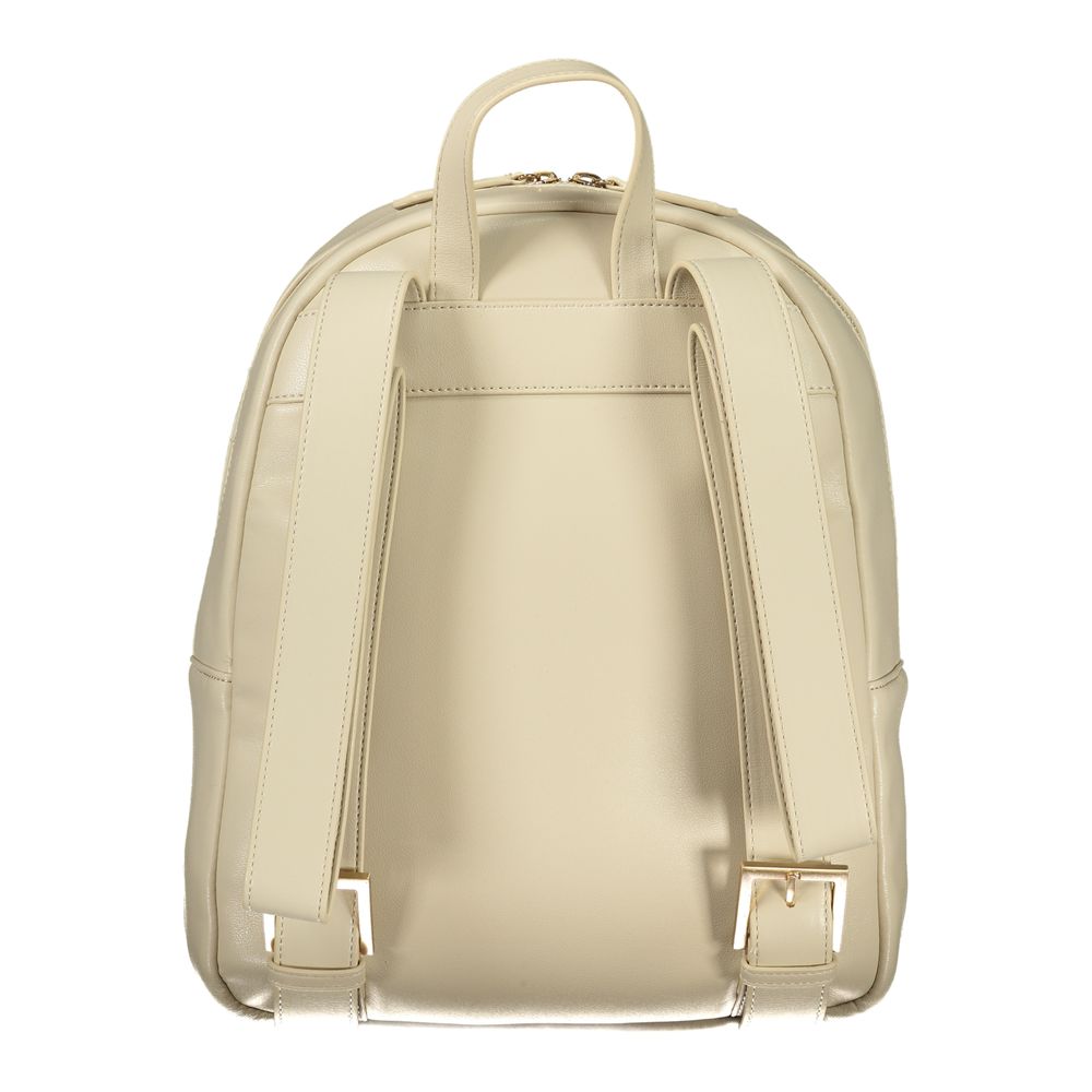 Mario Valentino Beige Polyurethane Women's Women's Backpack