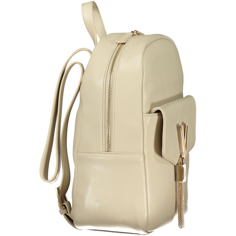 Mario Valentino Beige Polyurethane Women's Women's Backpack