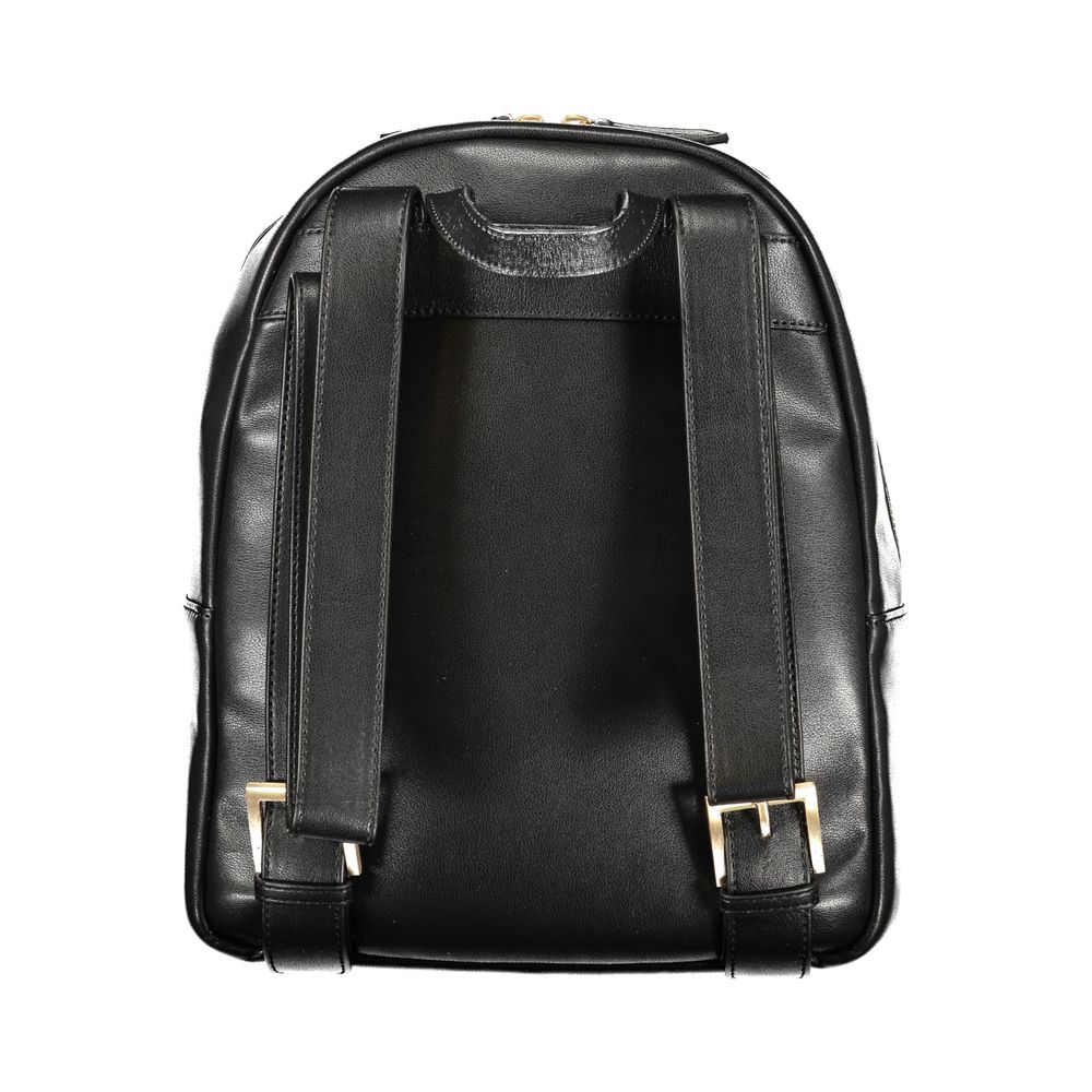 Mario Valentino Black Polyurethane Women's Women's Backpack