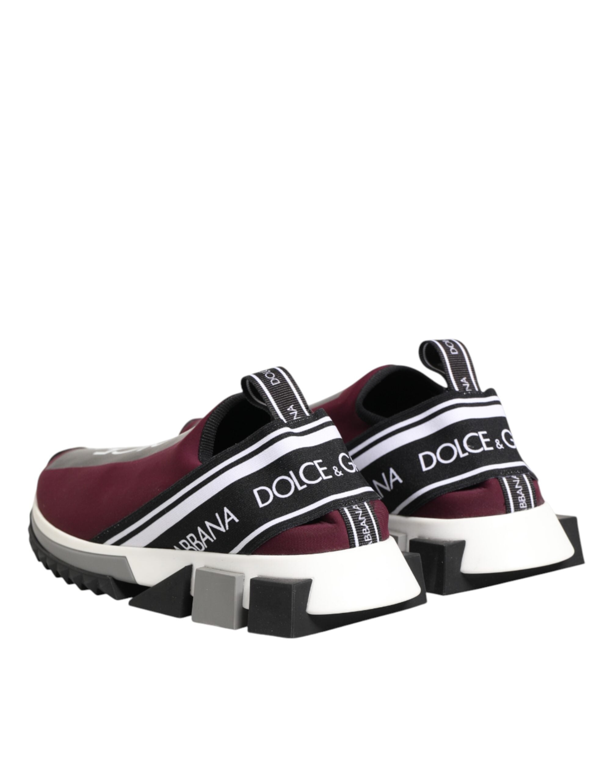 Dolce & Gabbana Maroon Slip On Sorrento Men Sneakers Men's Shoes