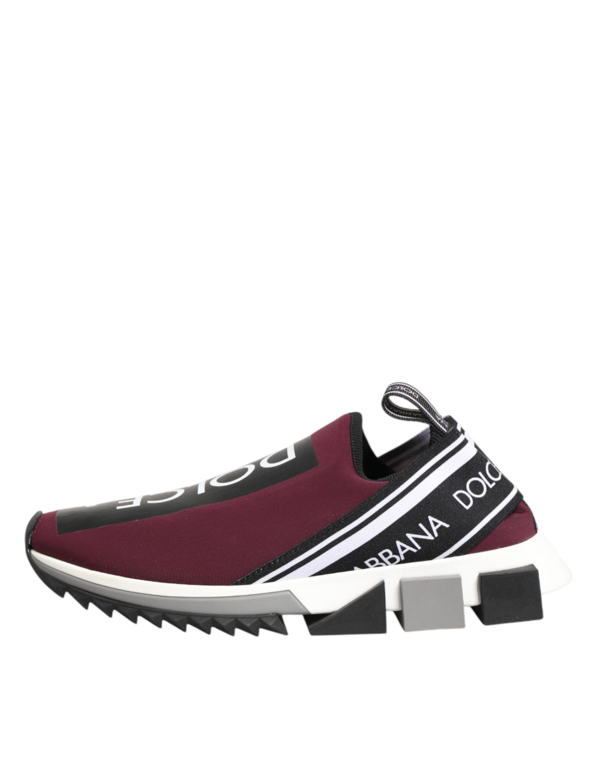 Dolce & Gabbana Maroon Slip On Sorrento Men Sneakers Men's Shoes