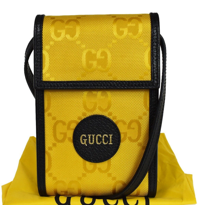 Gucci Off The Grid Yellow Synthetic Shoulder Bag (Pre-Owned)