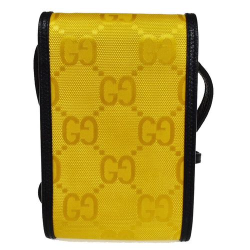 Gucci Off The Grid Yellow Synthetic Shoulder Bag (Pre-Owned)
