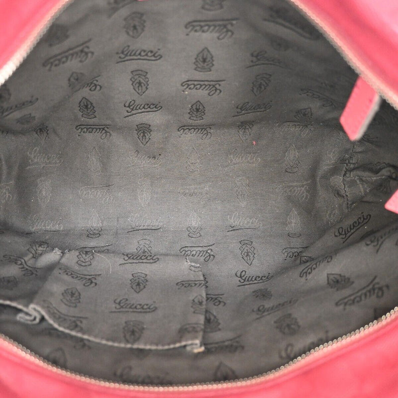 Gucci Imprime Burgundy Leather Shoulder Bag (Pre-Owned)