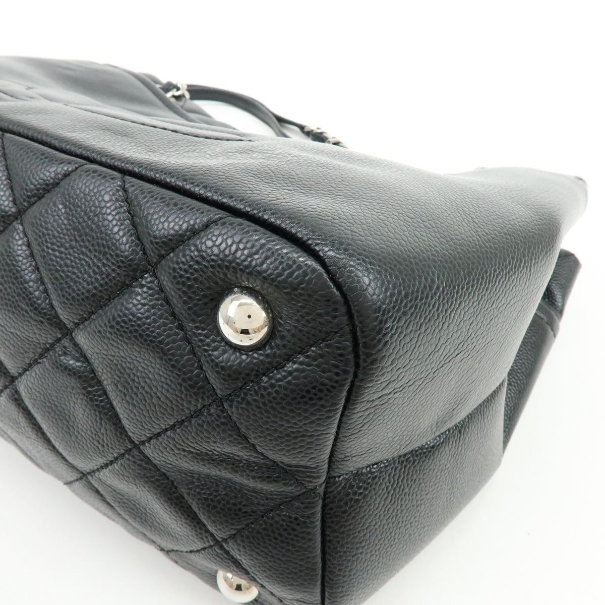 Chanel Timeless Cc Soft Caviar Black Leather Tote Bag Bag (Pre-Owned)