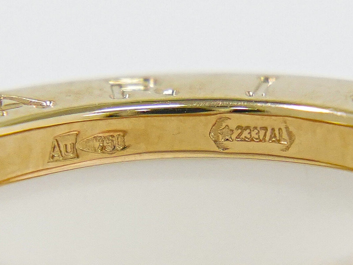 Bvlgari B.Zero1 Three Band 18K Yellow Gold And Ceramic Gold Yellow_Gold Ring Jewelry (Pre-Owned)