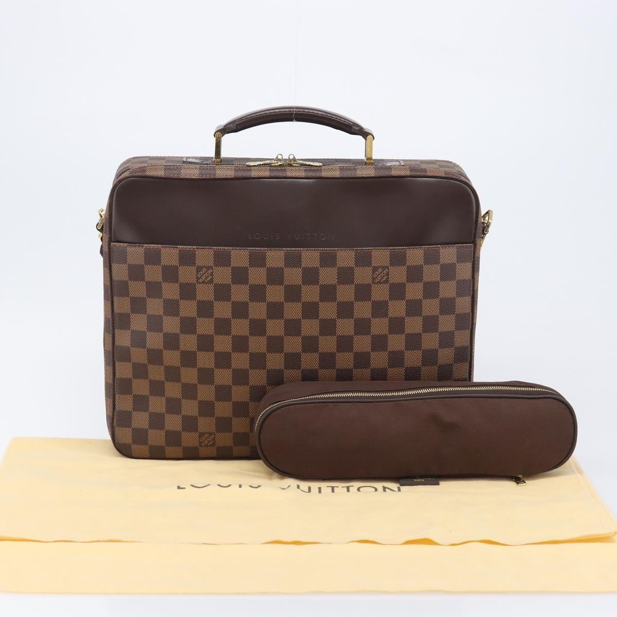 Louis Vuitton Sabana Laptop Damier Brown Canvas Briefcase Bag (Pre-Owned)