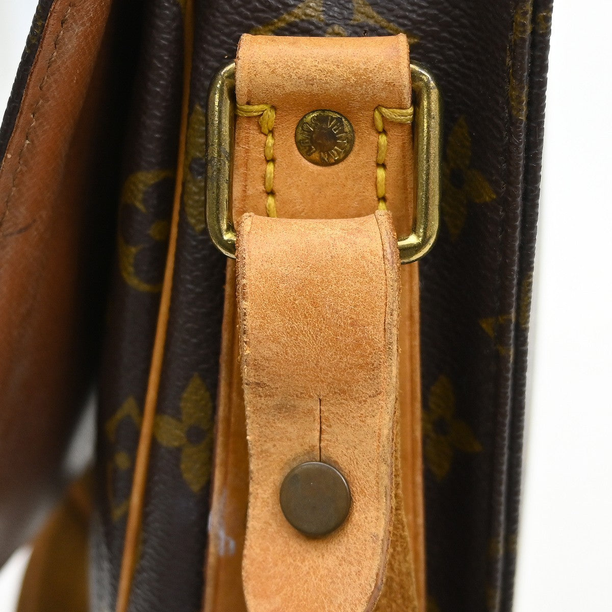 Louis Vuitton Cartouchiere Monogram Canvas Brown Canvas Handbag (Pre-Owned)
