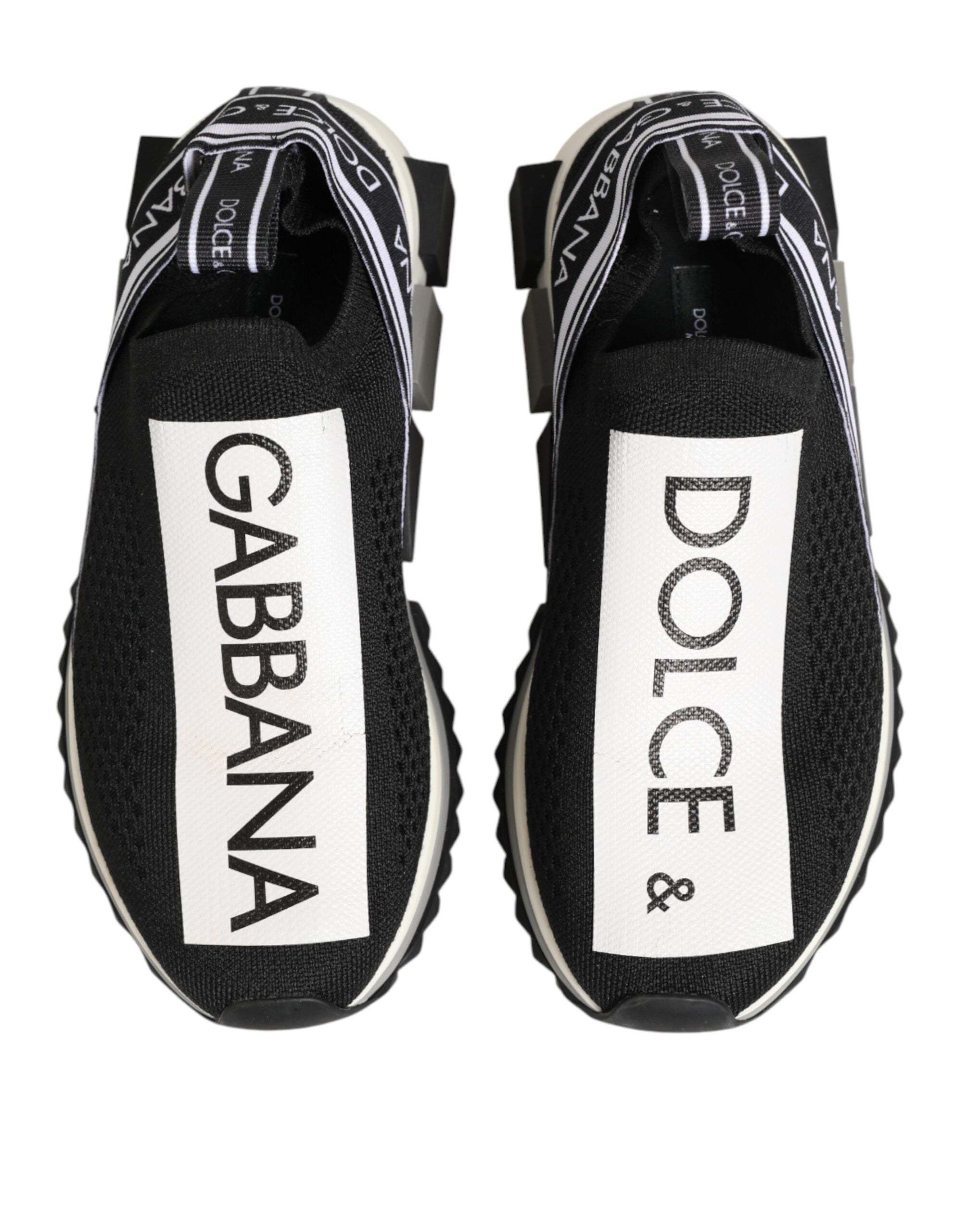 Dolce & Gabbana Black Logo Low Top Sorrento Sneakers Women's Shoes (Pre-Owned)