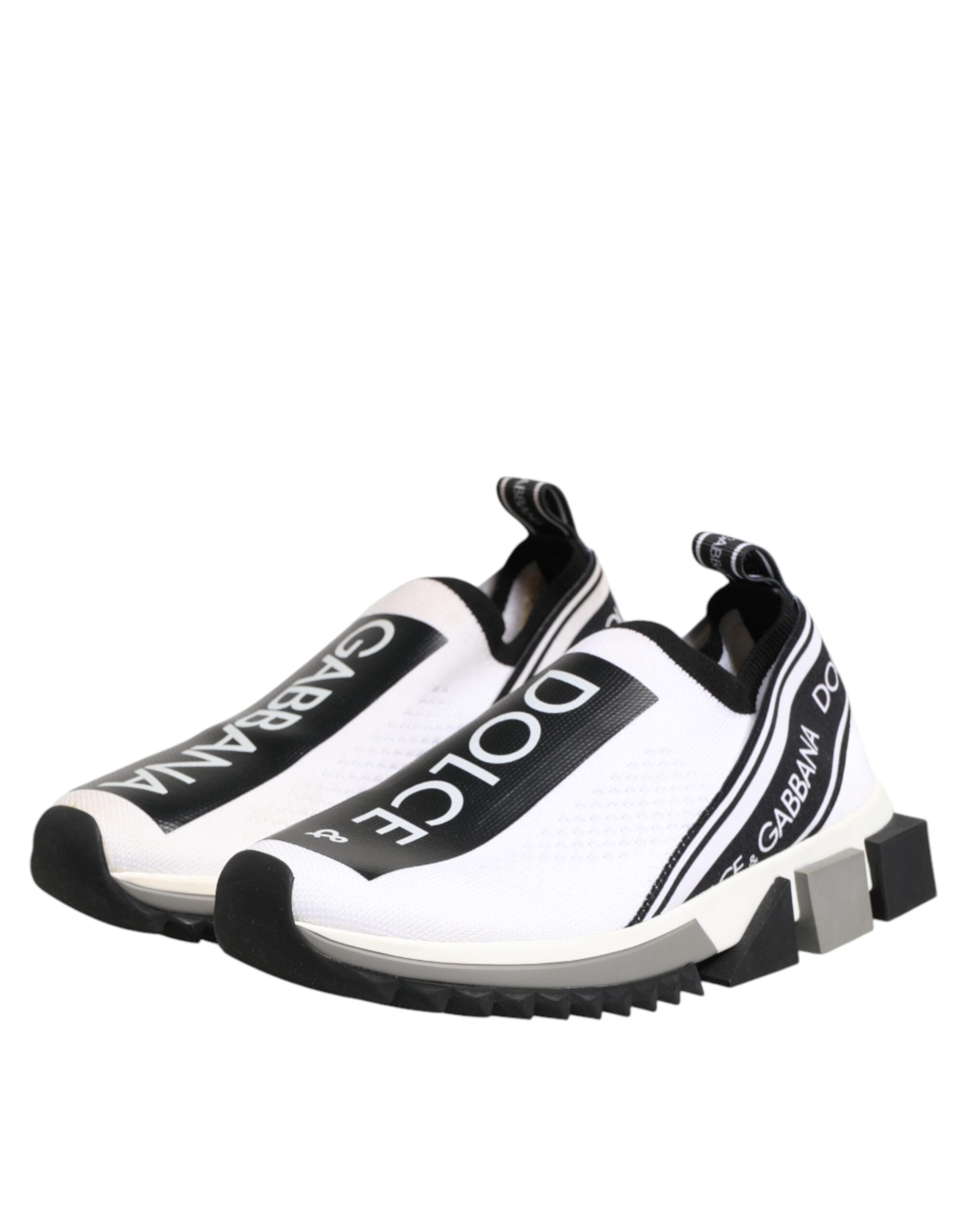 Dolce & Gabbana White Logo Low Top Sorrento Sneakers Women's Shoes (Pre-Owned)