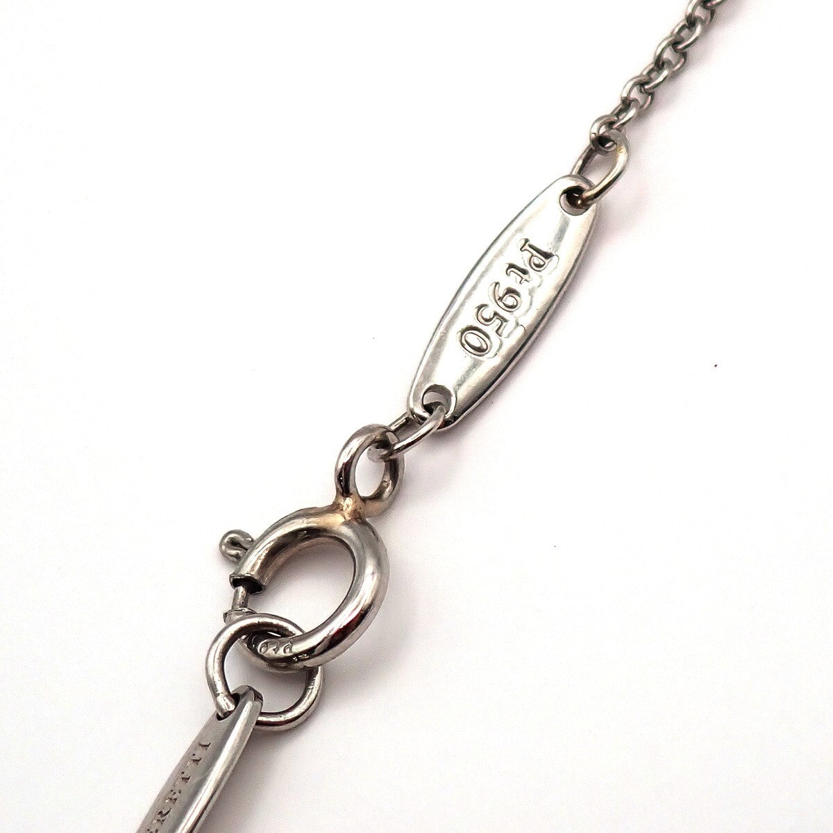 Tiffany & Co. Elsa Peretti Diamonds By The Yard Platinum With Diamond Silver Platinum Jewelry (Pre-Owned)