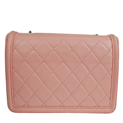 Chanel Boy Pink Leather Shoulder Bag (Pre-Owned)