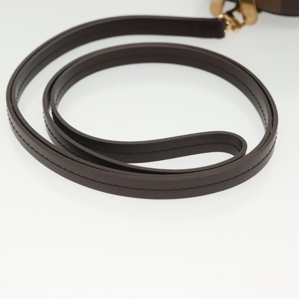 Louis Vuitton Etui Okapi Camera Case Damier Ebene Brown Canvas Clutche & Pouche Bag (Pre-Owned)