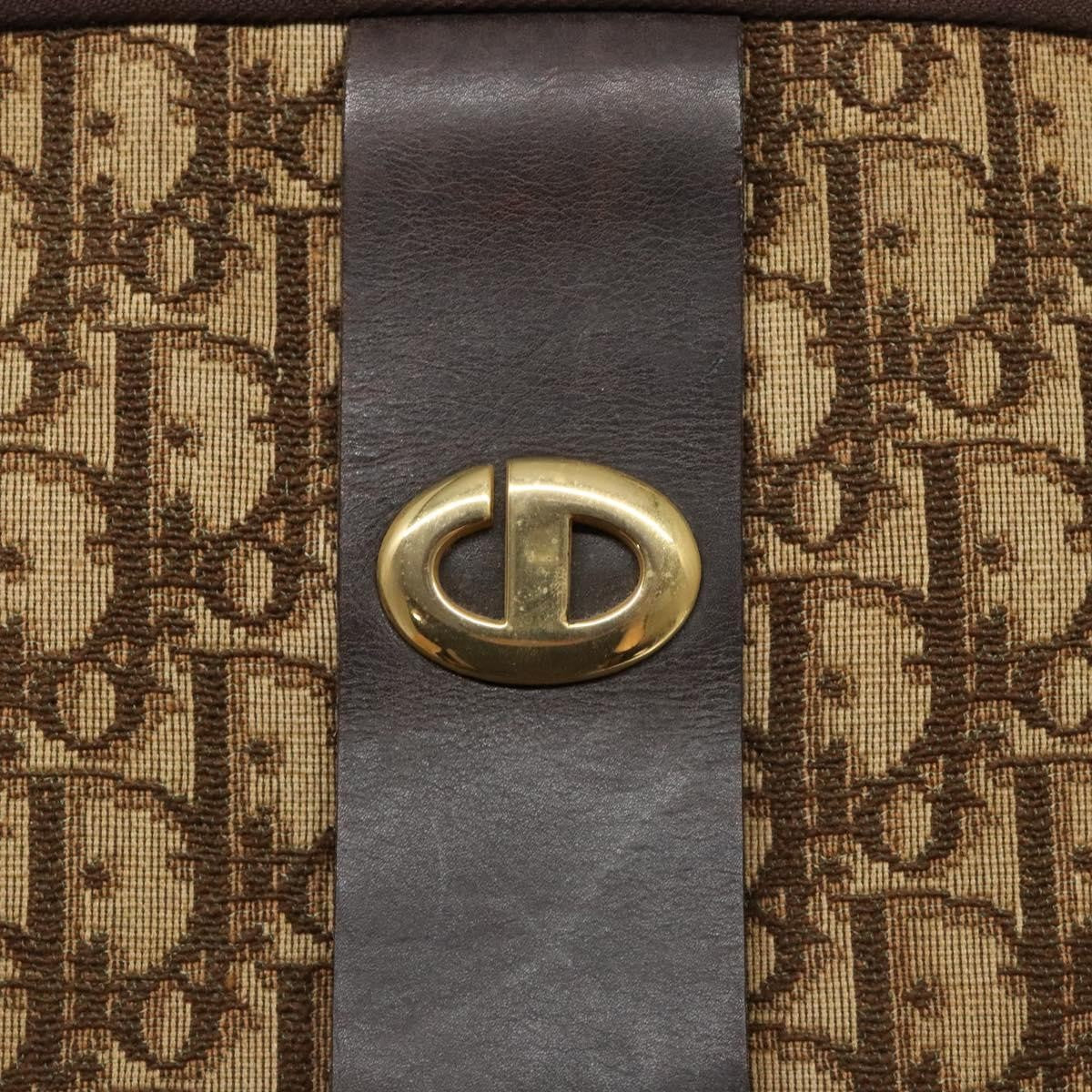 Christian Dior Vintage Trotter Canvas Brown Canvas Bag (Pre-Owned)
