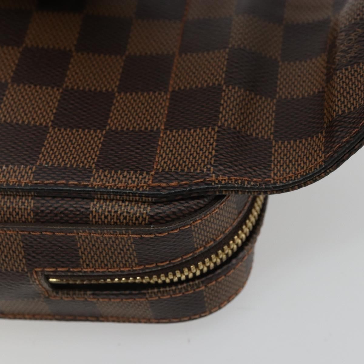 Louis Vuitton Geronimos Waist Damier Ebene Brown Canvas Shoulder Bag Bag (Pre-Owned)