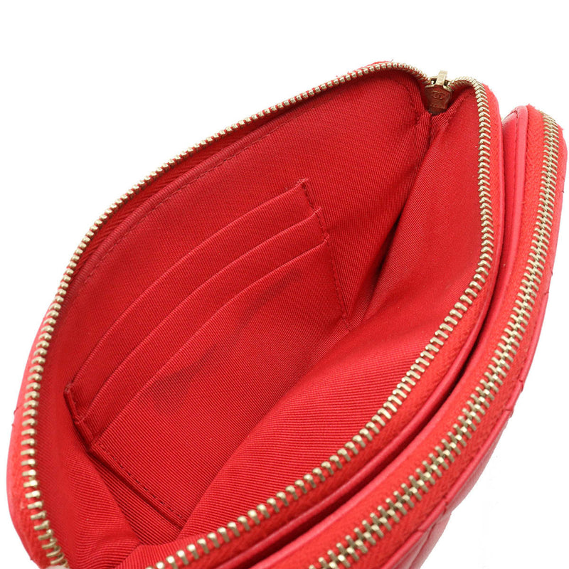 Chanel - Red Leather Clutch Bag (Pre-Owned)
