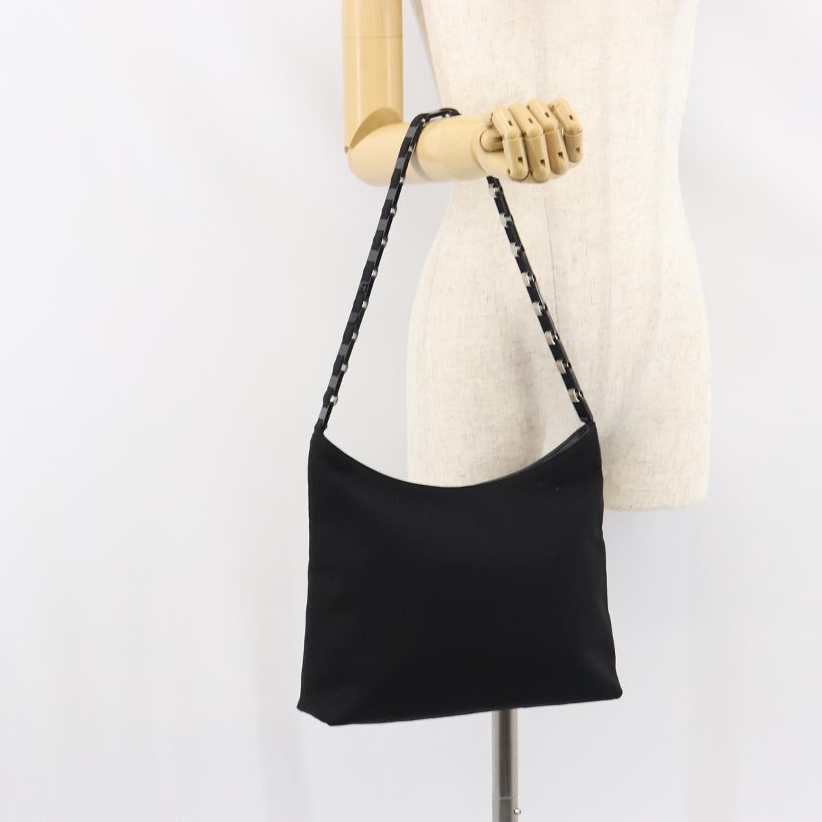 Salvatore Ferragamo Vala Nylon Black Nylon Shoulder Bag Bag (Pre-Owned)
