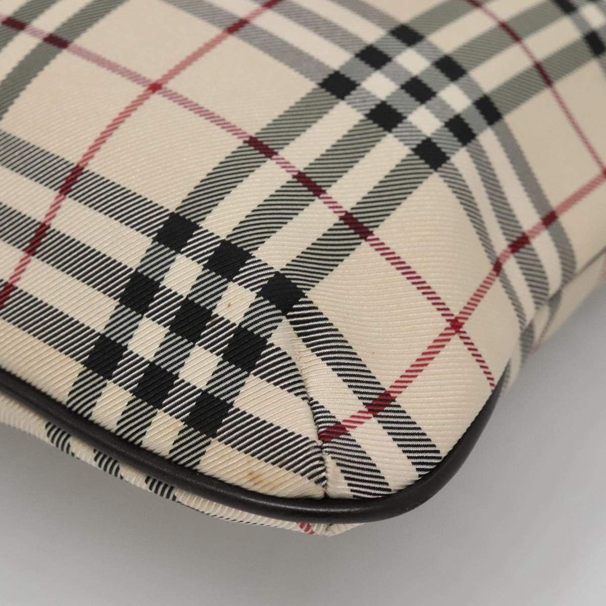 Burberry Nova Check Tote Nylon Beige Nylon Bag (Pre-Owned)