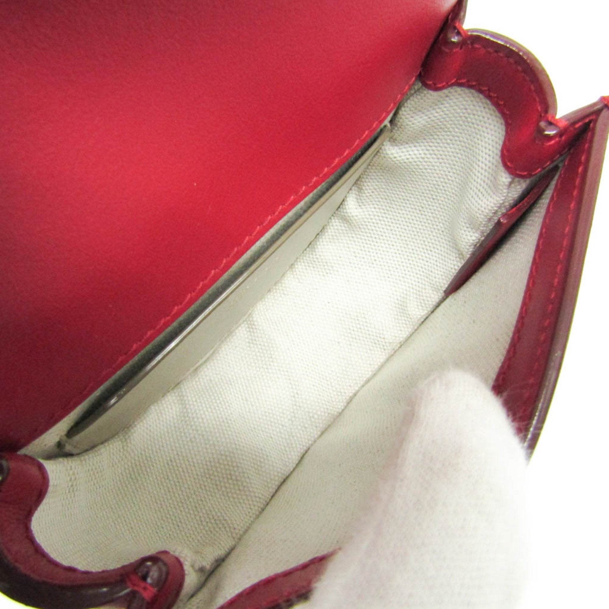 Bally Red Leather Shopper Bag (Pre-Owned)