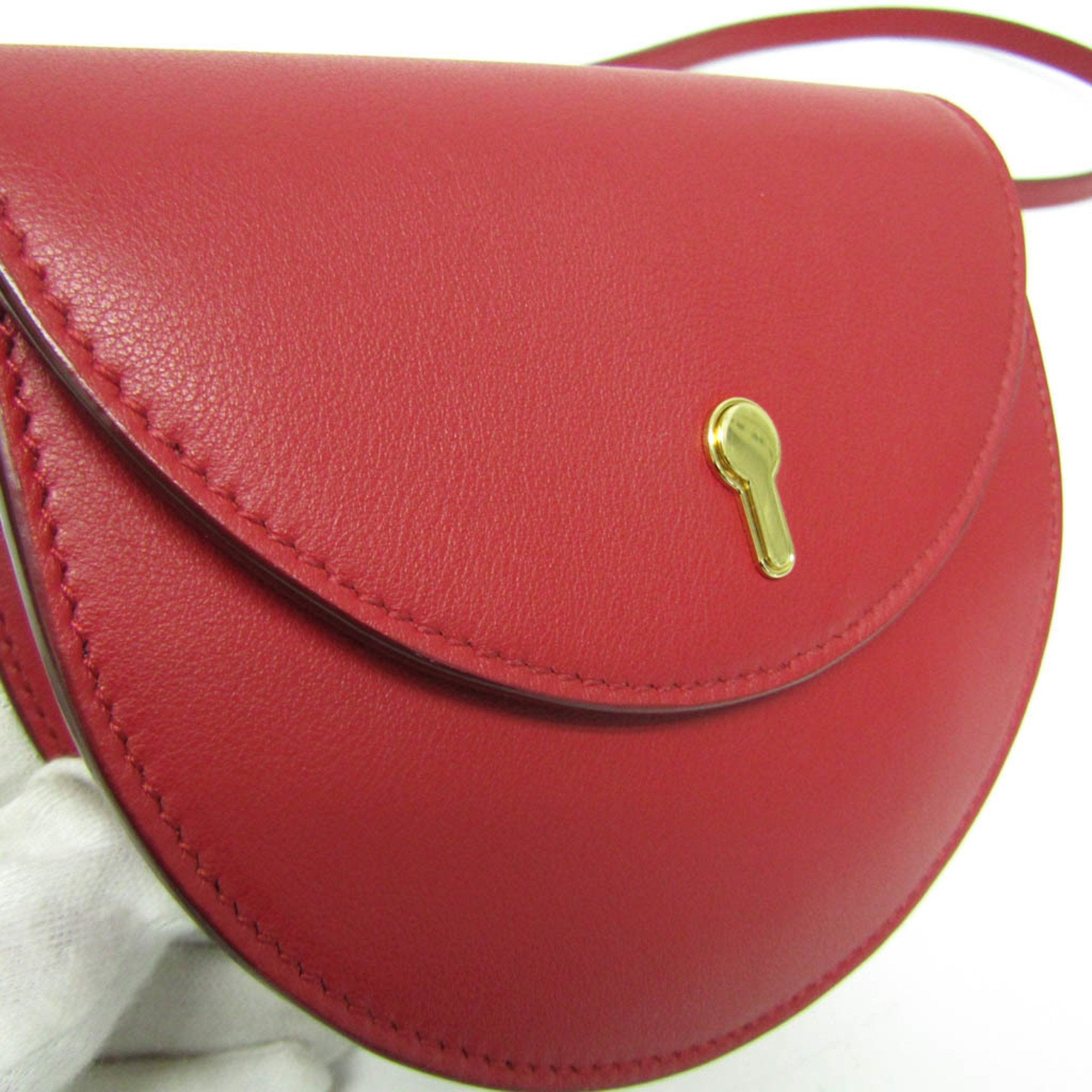Bally Red Leather Shopper Bag (Pre-Owned)