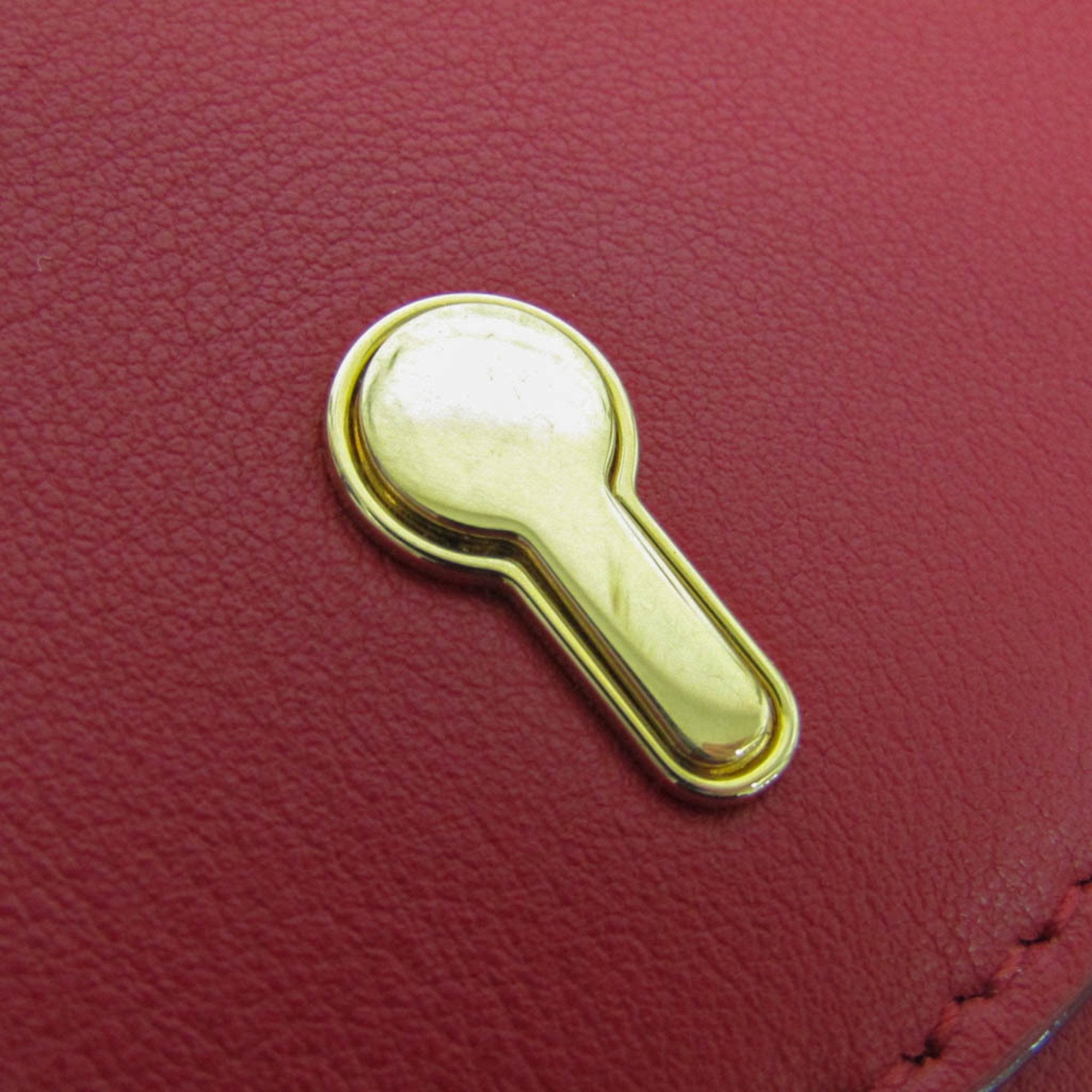 Bally Red Leather Shopper Bag (Pre-Owned)