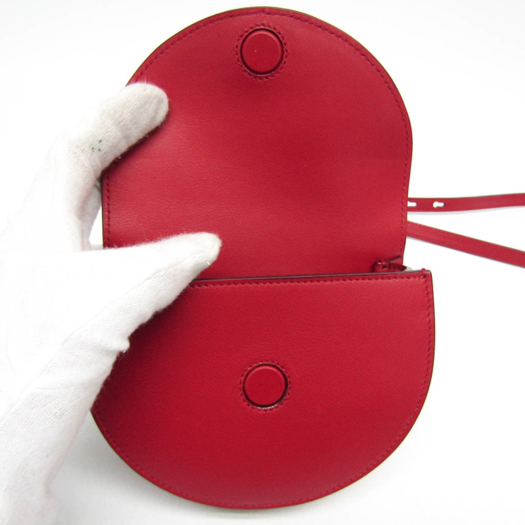 Bally Red Leather Shopper Bag (Pre-Owned)