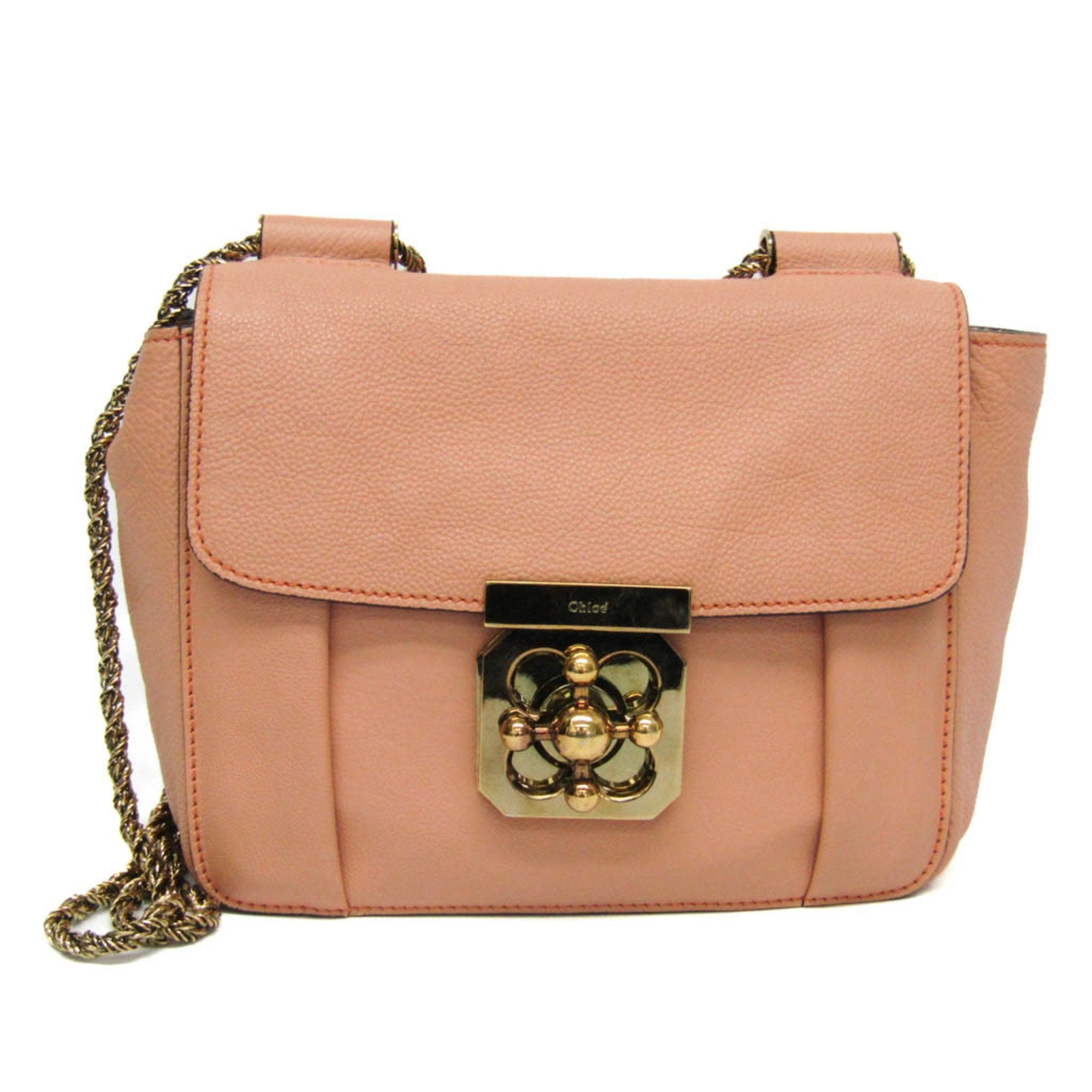 Chloé Elsie Pink Leather Shoulder Bag (Pre-Owned)