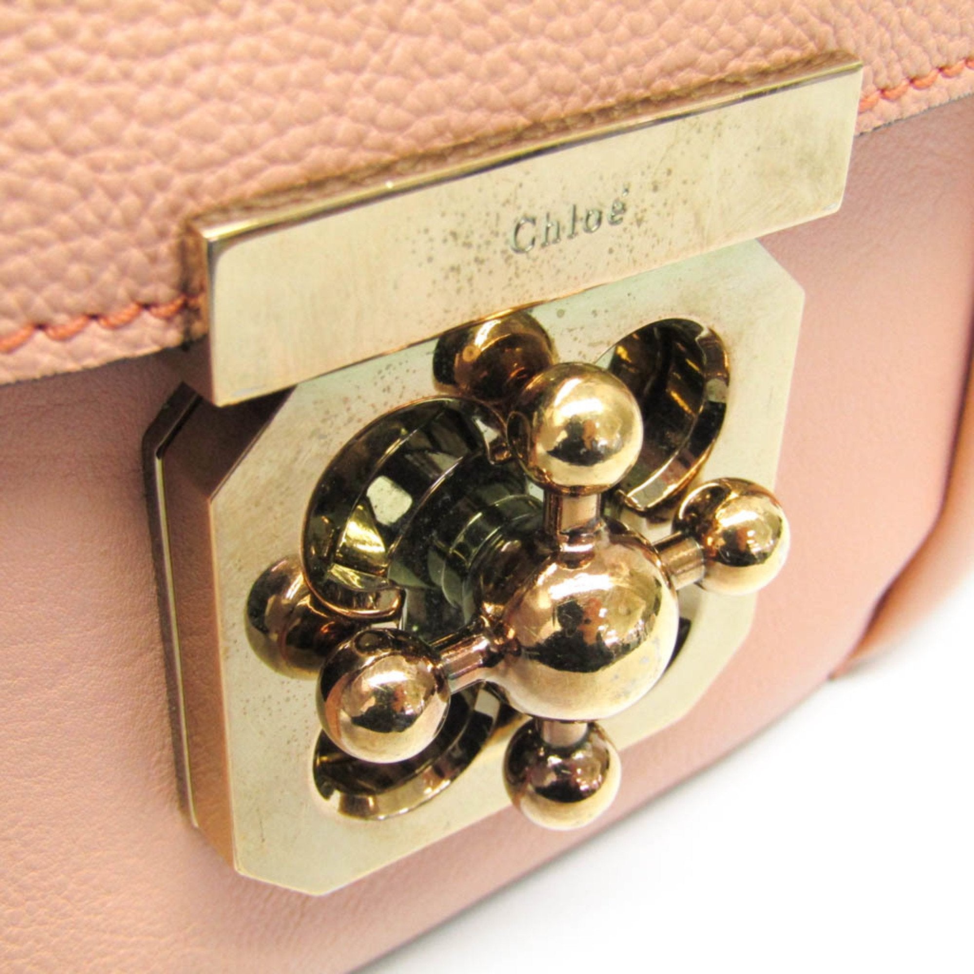 Chloé Elsie Pink Leather Shoulder Bag (Pre-Owned)