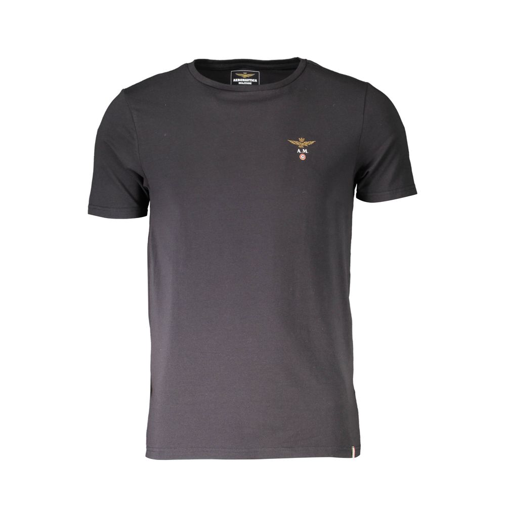 Aeronautica Militare Black Cotton Men's Men's T-Shirt