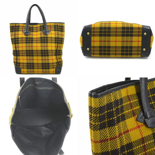 Hermès Victoria Yellow Canvas Handbag (Pre-Owned)