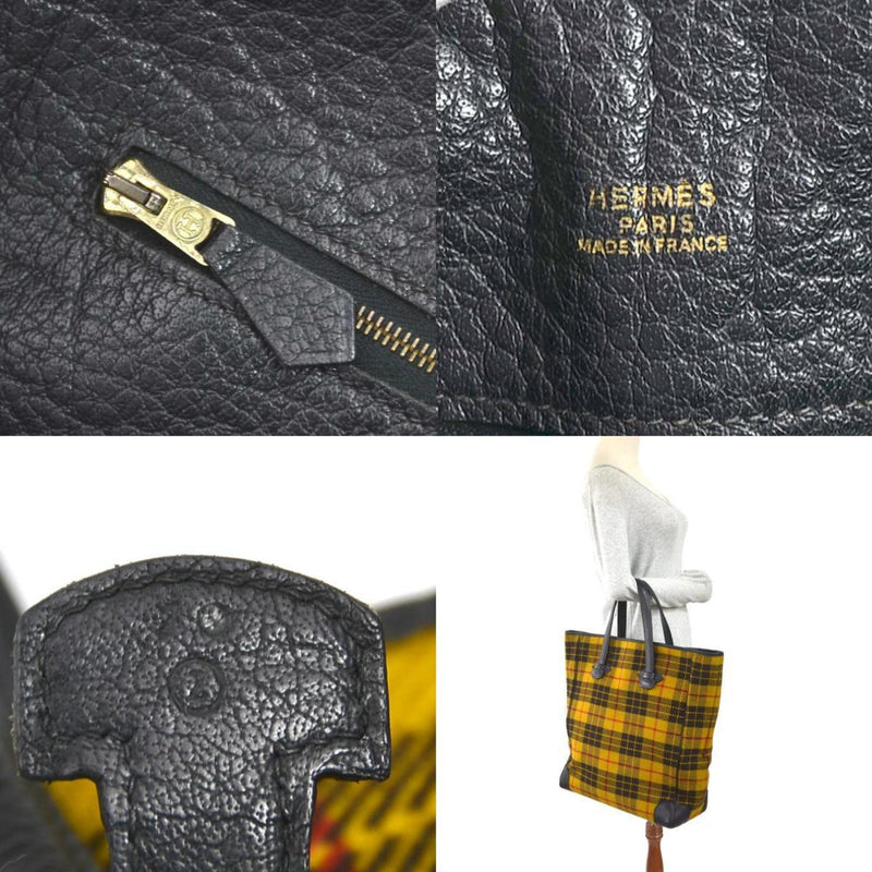Hermès Victoria Yellow Canvas Handbag (Pre-Owned)