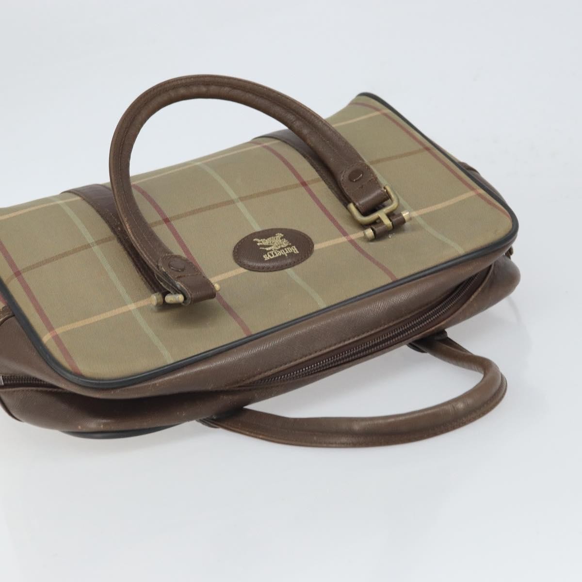 Burberry Nova Canvas Beige Canvas Handbag (Pre-Owned)