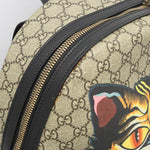 Gucci Gg Supreme Beige Canvas Backpack Bag (Pre-Owned)