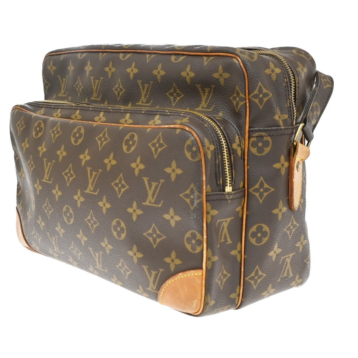 Louis Vuitton Nil Shoulder Bag Monogram Canvas Brown Canvas Shoulder Bag Bag (Pre-Owned)