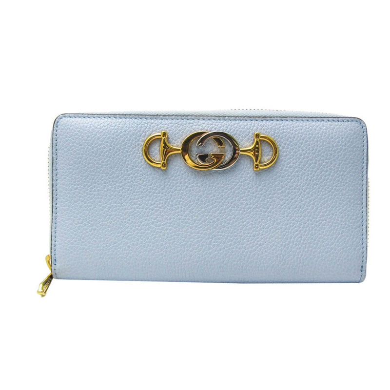 Gucci Zumi Blue Leather Wallet  (Pre-Owned)