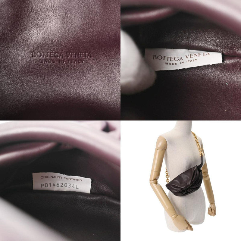 Bottega Veneta Burgundy Leather Shoulder Bag (Pre-Owned)