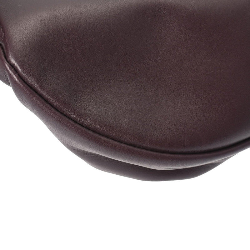 Bottega Veneta Burgundy Leather Shoulder Bag (Pre-Owned)